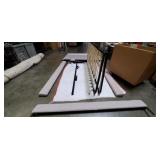"FOUR HANDS" GREY TUFTED KING BED