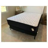 DOUBLE MATTRESS, BOXSPRING & RAILS