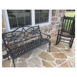 METAL BENCH W/ROCKER