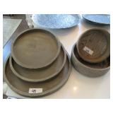 BOWLS/WOODEN DISCS