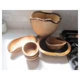6PC WOODEN BOWLS