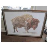 FRAMED ART -BUFFALO