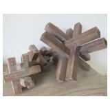 3PC WOOD DECO