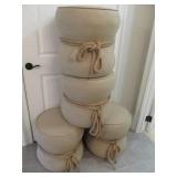 BURLAP STOOLS