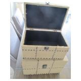 BURLAP STORAGE BOXES