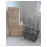 CARDBOARD STORAGE & BASKETS