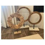 3PC ASSORTED WOOD CIRCLES