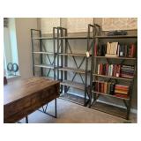WOOD & METAL SHELVES
