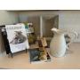 COOKBOOKS, BASKET & PITCHER