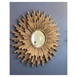 WOOD WALL MIRROR