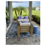 2PC WOOD PATIO SET