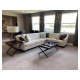 CREAM SECTIONAL SOFA SET