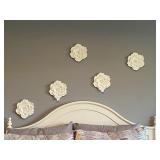 5PC FLOWER WALL DECO