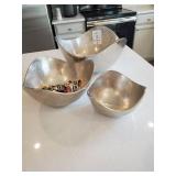 THREE SILVER BOWLS