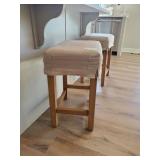 TAN CANVAS BAR STOOLS