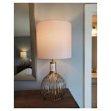 GOLD BASKET LAMP