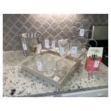 16PC ASST GLASSWARE & DECO
