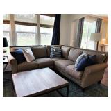 SECTIONAL SOFA W/ THROW PILLOWS