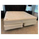 KING MATTRESS, BOXSPRING & RAILS