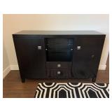 BLACK MEDIA CABINET