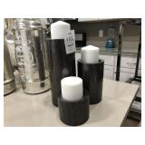3PC CANDLE HOLDER