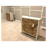 WOODEN BEDSIDE TABLES