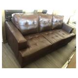 FAUX LEATHER SOFA