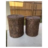 2PC WICKER HAMPERS