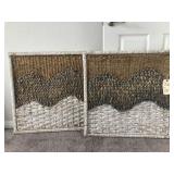2PC WOVEN ART