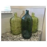 4PC LARGER GLASS DECO