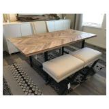 4PC DESK & CHAIRS