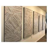 FRAMED WOOD WALL ART