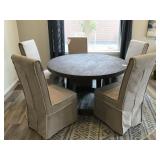 ROUND DINING TABLE AND CHAIRS
