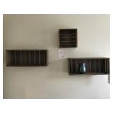 4PC BOX SHELVES & VASE