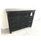 DISTRESSED METAL CABINET