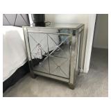 MIRRORED BEDSIDE TABLES