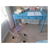DESK W/ACRYLIC CHAIR