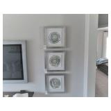 6PC SILVER FRAME PRINTS