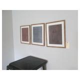 3PC FRAMED WALL ART
