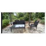3PC KEVIN CHARLES WICKER PATIO SET
