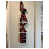 "LAKE" WALL DECO