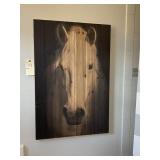 HORSE WOOD PRINT