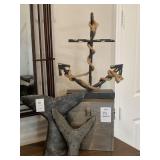 ANCHOR DECO W/2PC FISH TAIL DECO  & METAL BOX