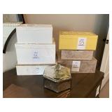 7PC ASST JEWERLY & DECO BOXES
