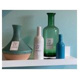 4PC ASHLAND ASST VASES