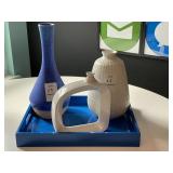 ASST VASES W/ TRAY