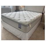 QUEEN MATTRESS, BOXSPRING & RAIL