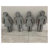 4PC METAL PEOPLE