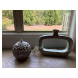 2PC CERAMIC VASES