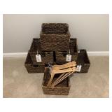 13PC HANGERS & BASKETS